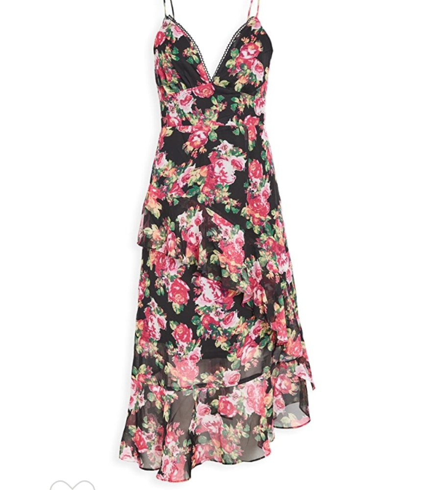 Shopbop OPT Floral Robin Dark Floral Dress